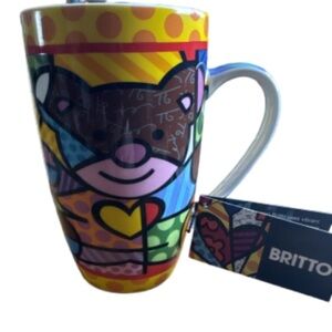 Romero Britto  double sided teddy bear mug
